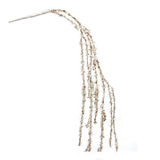 Melrose International Silver Glitter Branch, Set of 2, White/Silver - 87564DS