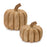 Melrose International Carved Pumpkins, Set of 2, Brown - 87577DS