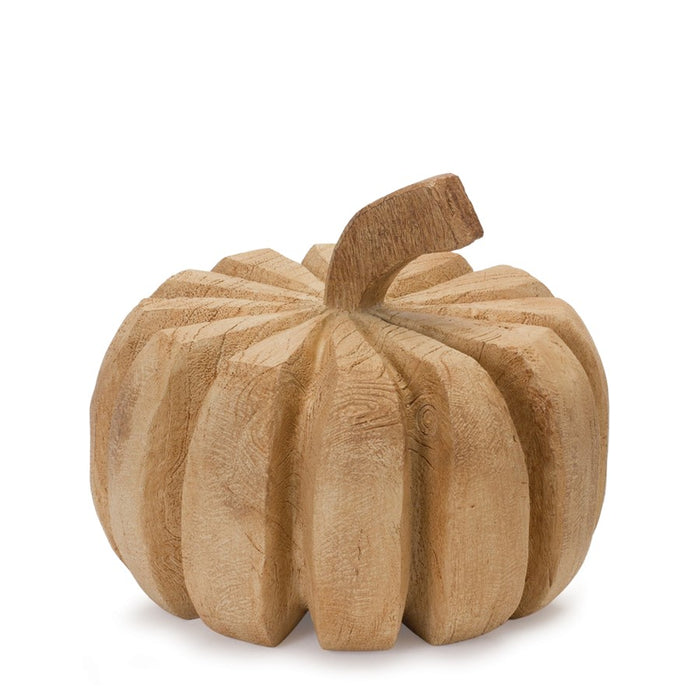 Melrose International Carved Pumpkins, Set of 2, Brown