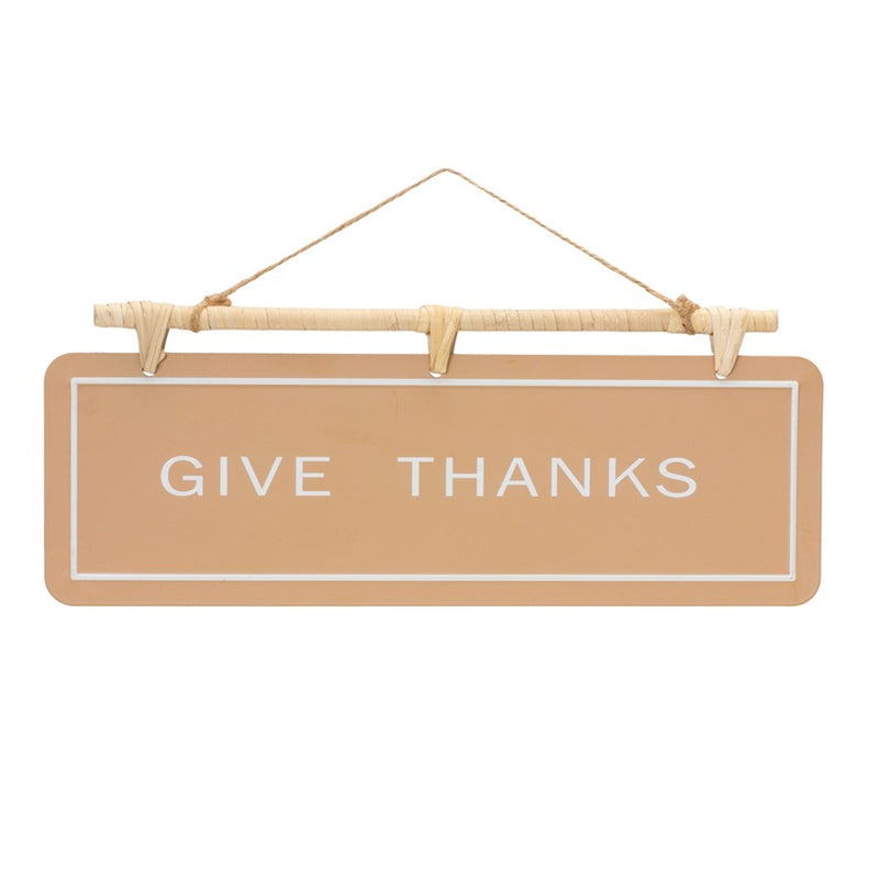 Melrose Hanging Fall Sentiment Sign, Set of 2, Orange/Brown