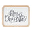 Melrose International Holiday Sentiment Plaque, Set of 12, Black/White