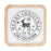 Melrose Int. Holiday Mail Stamp Plaque, Set of 12, White/Brown