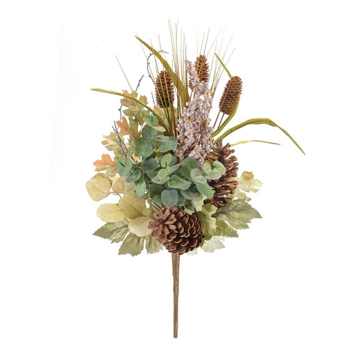 Melrose International Mixed Fall Foliage Bush, Set of 2, Green/Brown