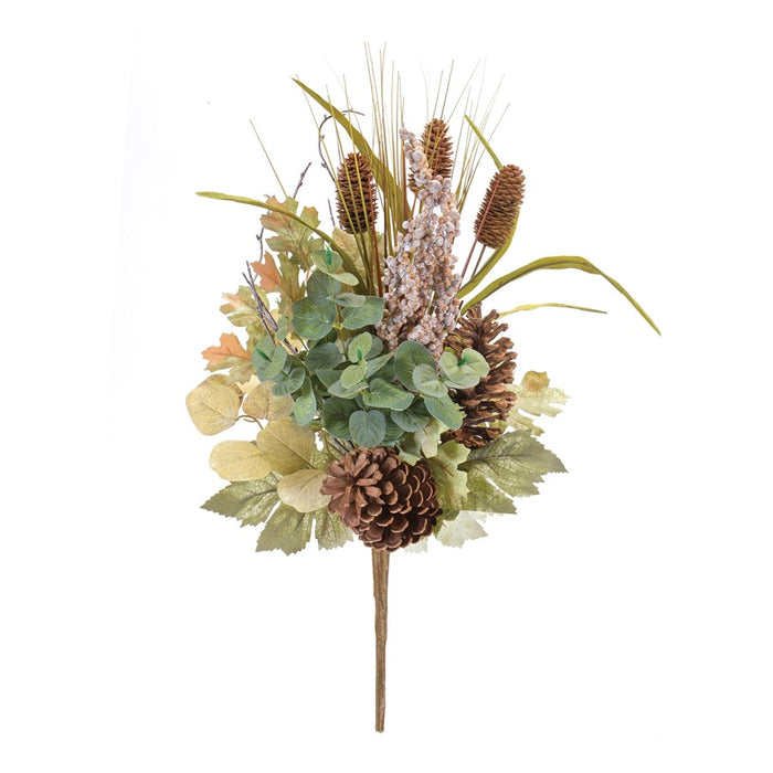Melrose International Mixed Fall Foliage Bush, Set of 2, Green/Brown