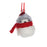 Melrose International Winter Bird Ornament, Set of 12, Grey/White/Red