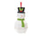 Melrose Whimsical Santa/Snowman Ornament, Set of 6, White/Red