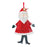 Melrose Whimsical Santa/Snowman Ornament, Set of 6, White/Red