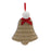 Melrose Cozy Mitten Hat/Bell Ornament, Set of 12, White/Brown/Red