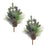 Melrose International Pine Eucalyptus Pick, Set of 2, Green/Brown