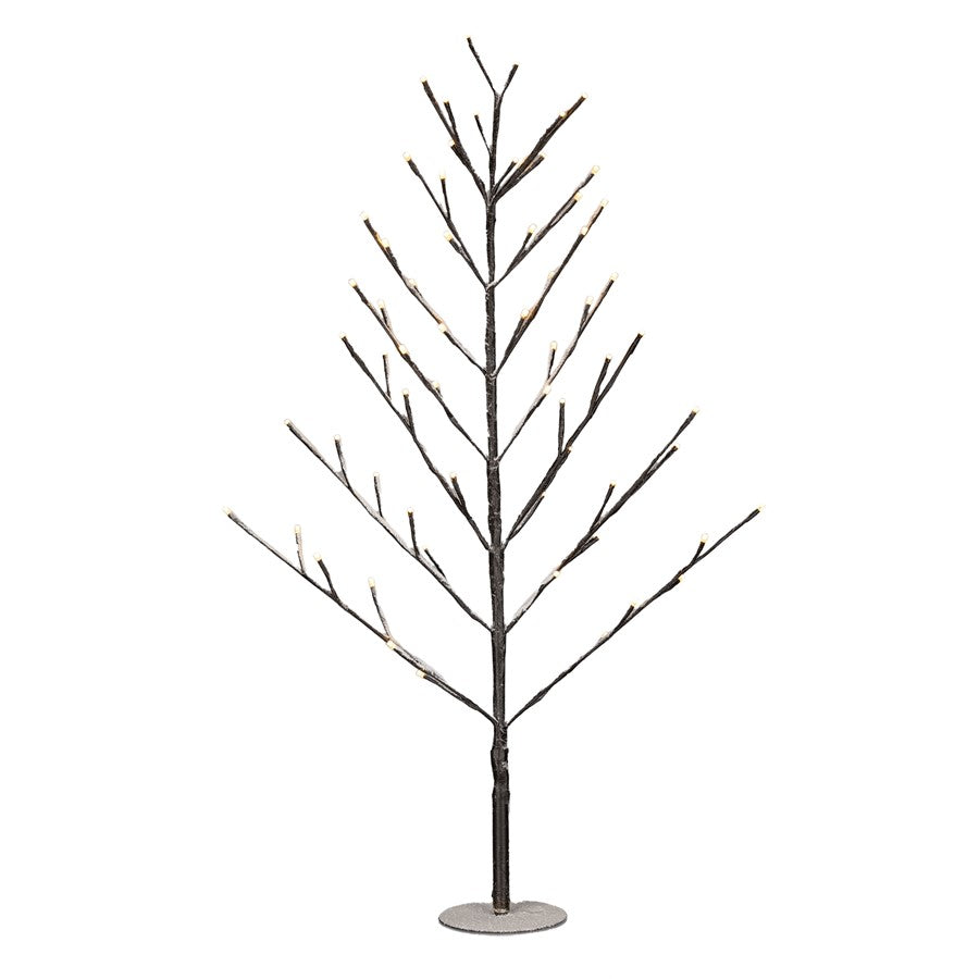 Melrose International LED Lighted Tree Decor 34.75"H, Grey - 87673DS