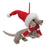 Melrose Int. Dachshund/Santa Hat Ornament, Set of 12, Grey/Red - 87679DS