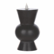 Melrose Simplux Designer 6" LED Candle with Remote, Set of 2, Black - 87684DS