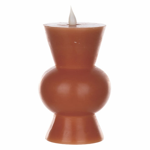 Melrose Simplux Designer 6" LED Candle with Remote, Set of 2, Orange - 87685DS