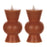 Melrose Simplux Designer 6" LED Candle with Remote, Set of 2, Orange