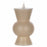 Melrose Simplux Designer 6" LED Candle with Remote, Set of 2, Grey - 87686DS
