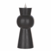 Melrose Simplux Designer 8" LED Candle with Remote, Set of 2, Black - 87687DS
