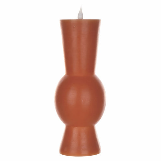 Melrose Simplux Designer LED Candle with Remote, Set of 2, Orange - 87691DS