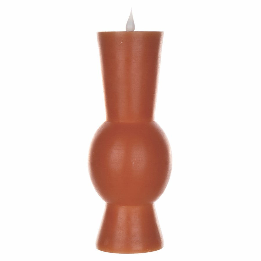 Melrose Simplux Designer LED Candle with Remote, Set of 2, Orange - 87691DS