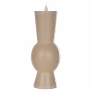 Melrose Simplux Designer 10" LED Candle with Remote, Set of 2, Grey - 87692DS