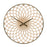Melrose Round Lattice Wood Wall Clock 23.75"D, Brown/Bronze - 88015DS