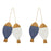 Melrose International Fir Wood Fish Ornament, Set of 2, White/Blue