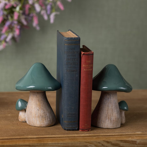 Melrose International Garden Mushroom Decor, Set of 2, Green