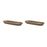 Melrose International Etched Dough Bowl Tray, Set of 2, Brown