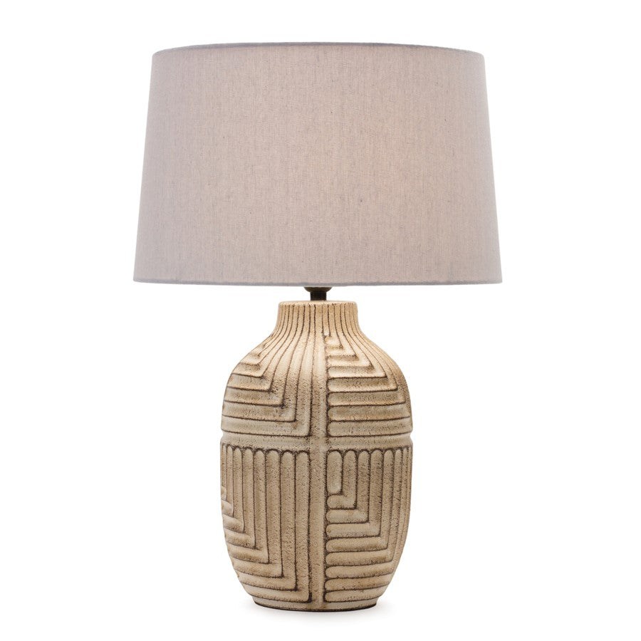 Melrose International Ceramic Table Lamp 24"H, Tan - 88094DS