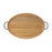 Melrose International Wood Tray/Handles 27.5"L, Brown/Black - 88111DS