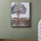 Melrose International Framed Tree/Rabbit Print 15.5"H, Copper/Cream