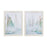 Melrose Framed Watercolor Sailboat Print, Set of 2, White/Blue - 88132DS