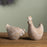 Melrose International Etched Chicken Figurine, Set of 2, White/Brown