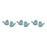 Melrose Int. Irridescent Ceramic Bird Figurine, Set of 6, Blue