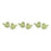 Melrose Irridescent Ceramic Bird Figurine, Set of 6, Green