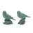 Melrose International Perched Bird Figurine, Set of 6, Blue - 88245DS