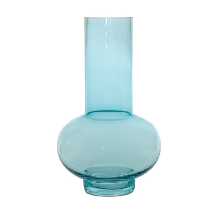 Melrose International Blue Glass Vase, Set of 2 - 88256DS
