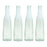 Melrose International Green Glass Bottle Vase, Set of 4