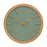 Melrose International Wood Wall Clock 24"D, Green/Brown - 88322DS