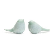 Melrose International Modern Etched Bird Figurine, Set of 4, Green - 88328DS