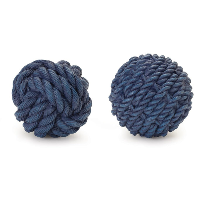Melrose International Rope Orb Filler Decor, Set of 12, Blue - 88330DS