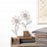 Melrose International Metal Floral Decor, Set of 2, Brown/White