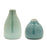 Melrose International Ceramic Bud Vase, Set of 4, Blue/Green - 88341DS
