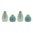Melrose International Ceramic Bud Vase, Set of 4, Blue/Green