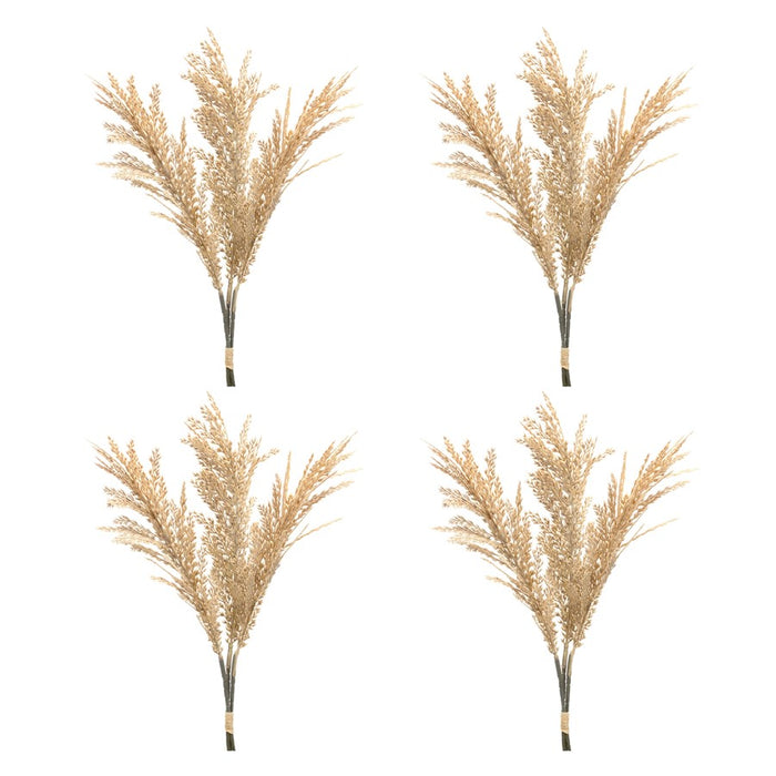 Melrose International Plume Bundle, Set of 6, Beige