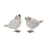 Melrose International Wicker Standing Bird Figurine, Set of 2, Brown - 88420DS
