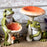 Melrose International Garden Frog/Mushroom, Set of 2, Green/Red