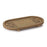 Melrose International Ornate Wood Tray, Set of 2, Brown - 88433DS