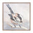 Melrose International Framed Bird Canvas Block, Set of 2, Grey/Beige