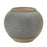 Melrose International Two Tone Ceramic Vase 8.5"D, Grey/Brown - 88464DS