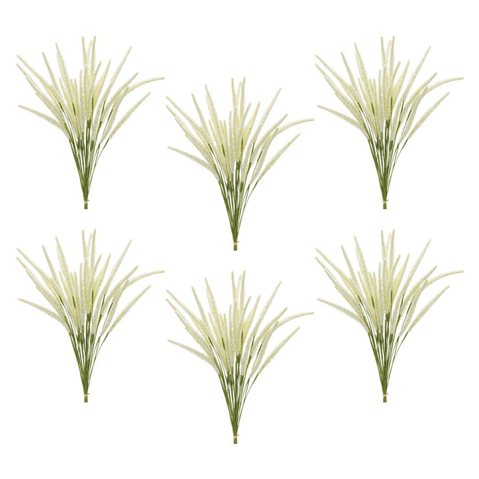 Melrose International Foxtail Bundle, Set of 6, Green/White